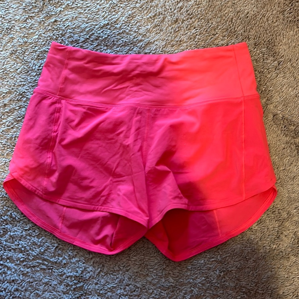 Lululemon Athletica high-rise speed up shorts 4 inches